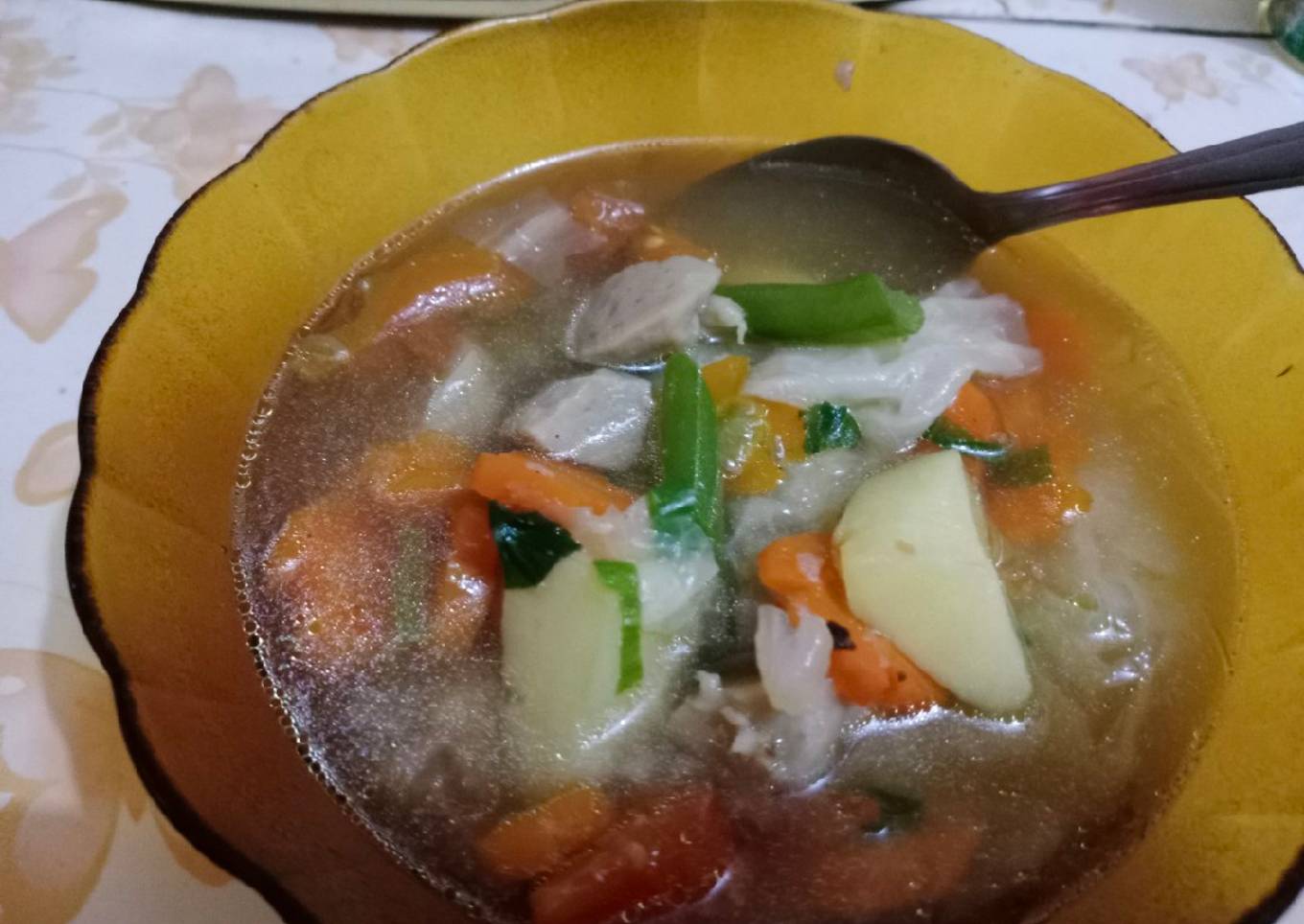 Sayur sup baso ceria 😍