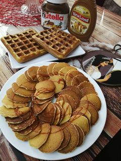 صورة لوصفة وافل + بان كيك