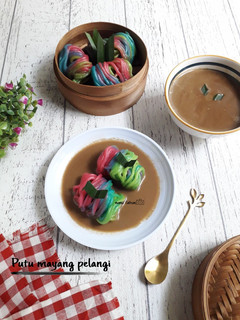 Foto resep Putu mayang pelangi
