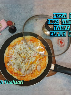Foto resep Pizza teflon Empuk dan Lembut