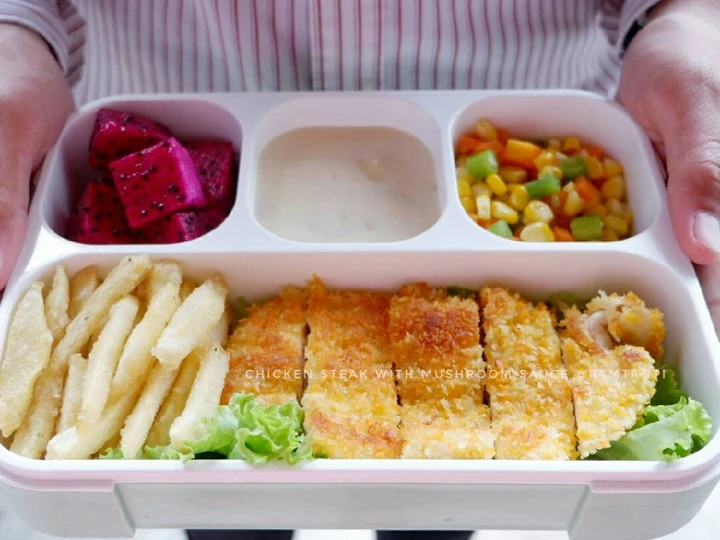 Cara Mudah Menyiapkan Resep Chicken Steak With Mushroom Sauce yang Enak Banget Anti Ribet, Menggugah Selera