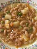Sopa de pasta con verduras