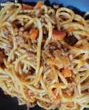 Espaguetis boloñesa. (Estilo libre)