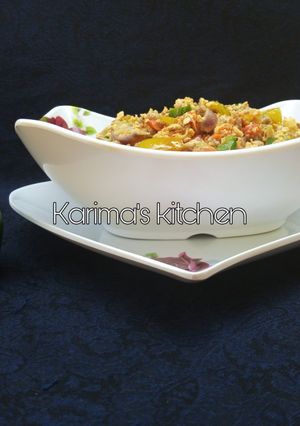 A picture of Spicy minced meat scrambled eggs.