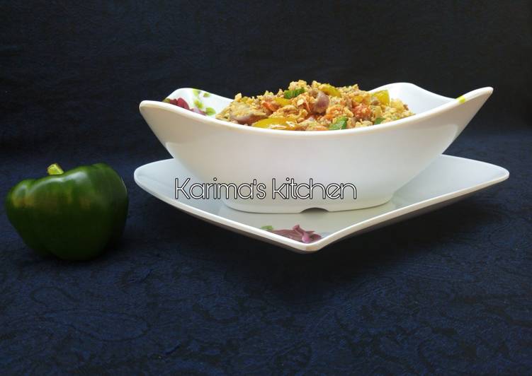 Recipe of Homemade Spicy minced meat scrambled eggs