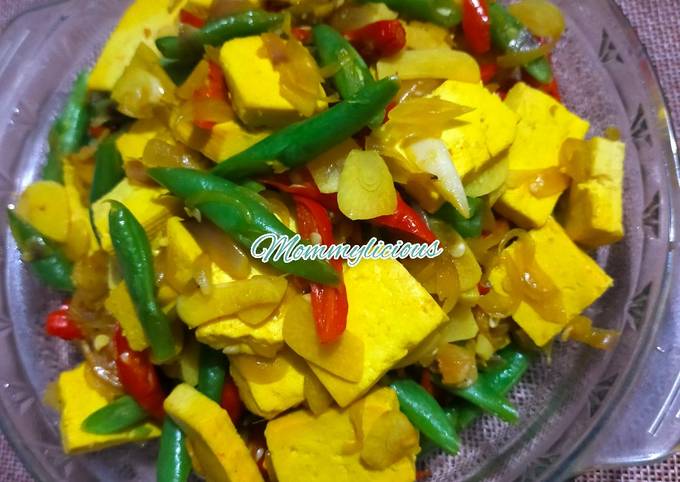 Oseng tahu Kediri buncis Mommylicious