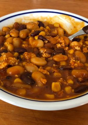 Chilis bab recept fotója