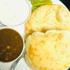 A picture of My Favourite- CHOLE BHATURE (indian).