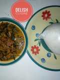 Cocoyam soup (ede) and semovita