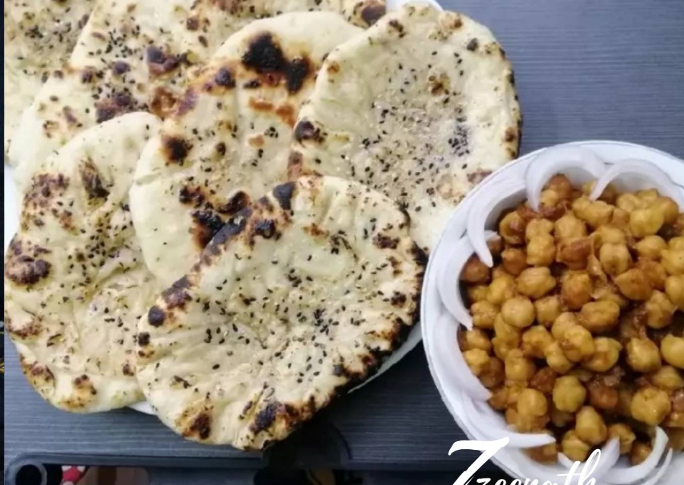 Homemade Chole Kulche