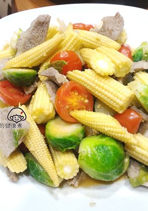 清炒球芽甘藍 的食譜成品照片