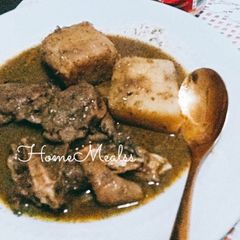 A picture of #Lagos #Christmas Yam/Chicken Pepper soup.
