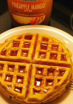 A picture of Easy Belgian Waffle Recipe.