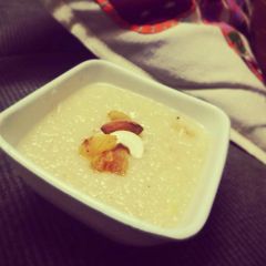 A picture of Godhi Nuchhu (Broken Wheat) Payasam.