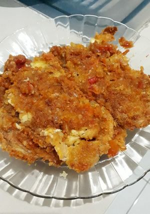 Foto resep Telor geprek kriuk