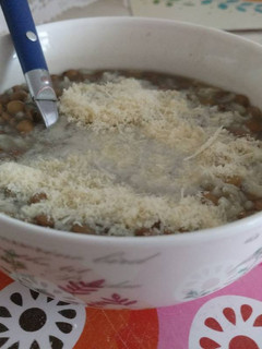 Una foto de Lentejas con arroz