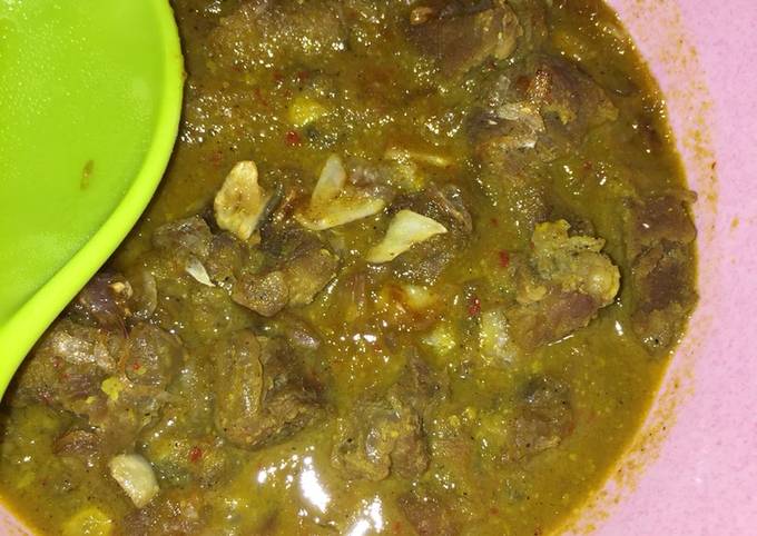 Rendang daging sapi pedas endeeees