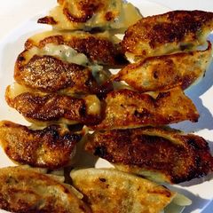 A picture of Grilled Pork Dumplings.