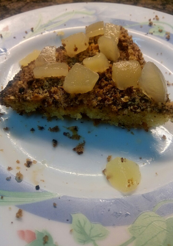Una foto de Tarta bizcocho de chocolate y almendras