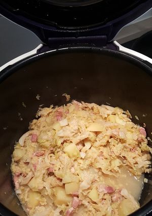 Une photo de Potée au chou au vin blanc au cookeo
