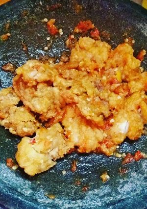 Foto resep Ayam Krispi Geprek Sambal Bawang