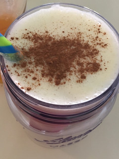 Una foto de Batido de Banana y Melocoton - sin Lactosa (smoothie)