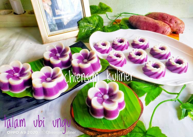 Langkah Mudah untuk Membuat Talam ubi ungu yang Enak