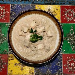 A picture of Nawabi Paneer/White Gravy.