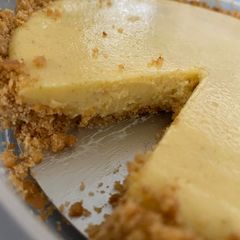 A picture of Kafir Lime Tart.