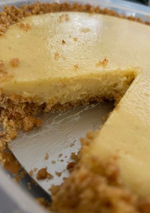 A picture of Kafir Lime Tart.
