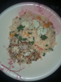Vegetables rice ainihin hoton girkin