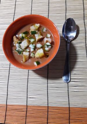 Una foto de Gazpacho andaluz
