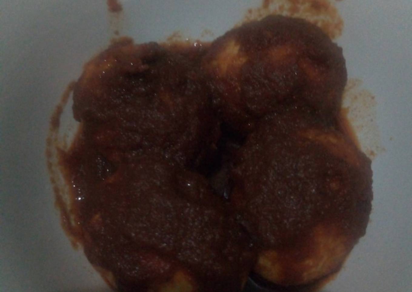 Telur balado bumbu instan
