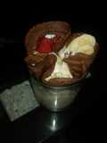 Crepe de chocolate con helado