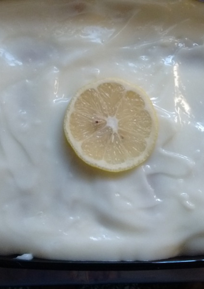 Una foto de Postre de vainillas con crema de limón🍋🍋