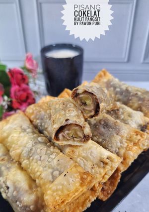 Foto resep Pisang Cokelat Kulit Pangsit