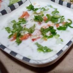 Vegetable raita A picture of Vegetable raita.