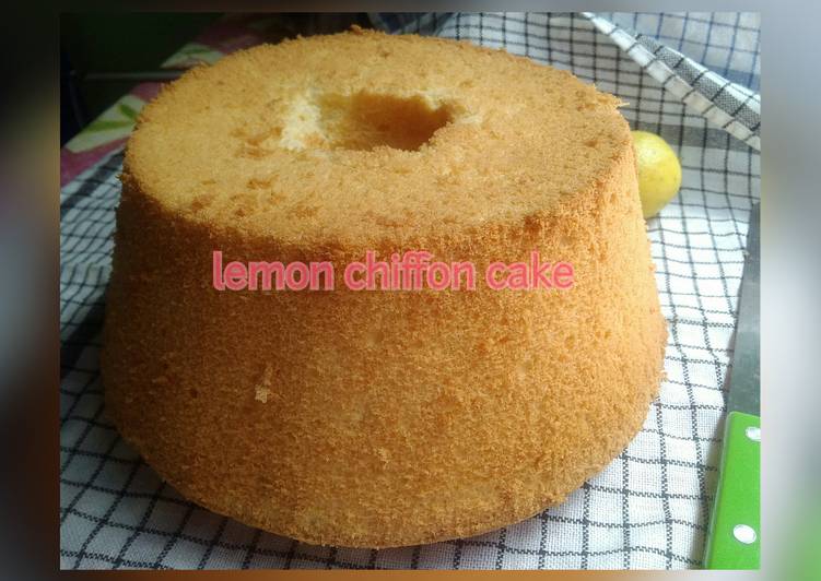 Resep Lemon chiffon cake Anti Gagal