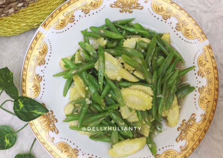 Tumis Buncis Jagung Muda ❤️