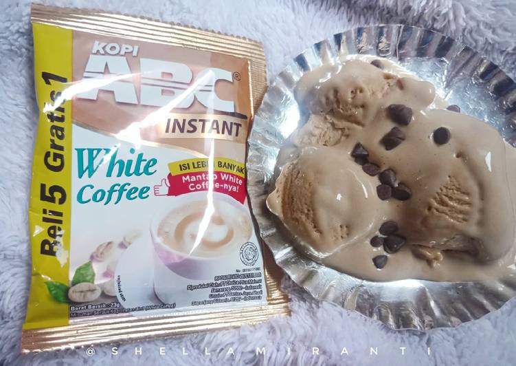 Ice cream white coffee