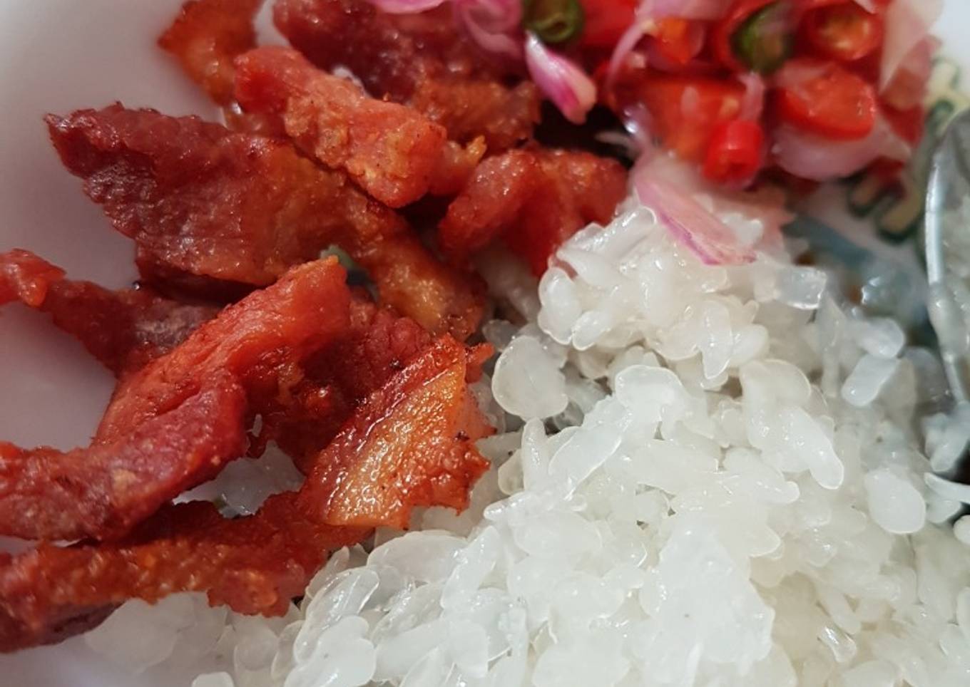 Samcan Goreng Crispy Sambal Matah Keto