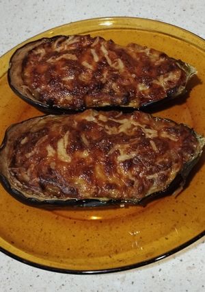 Foto principal de Berenjenas rellenas en freidora de aire
