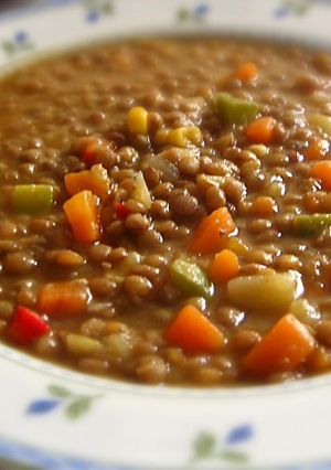 A picture of Multicolored lentils.