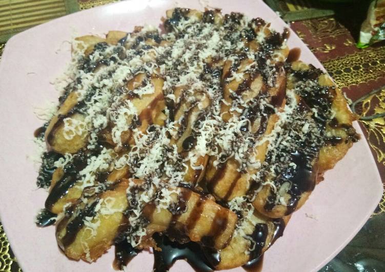 Pisang coklat keju