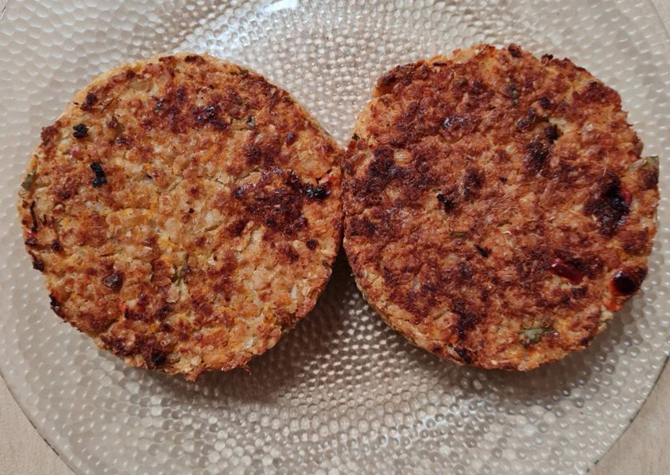 Hamburguesas de garbanzos y yamaní (receta vegana) 🌱