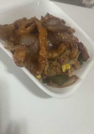 Una foto de Arroz chino al estilo Chef Díaz