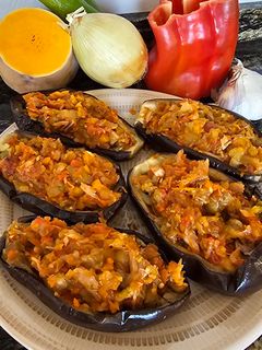 Una foto de Berenjenas rellenas de atún