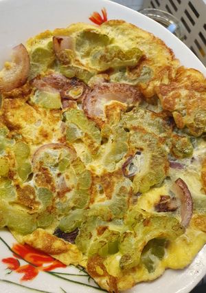 Foto resep Dadar telur paria