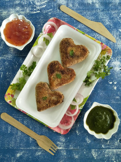 A picture of Sweet Potato And Mix Veggie Cutlets.