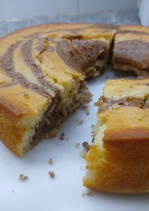 Una foto de Torta cebra riquísima y fácil!